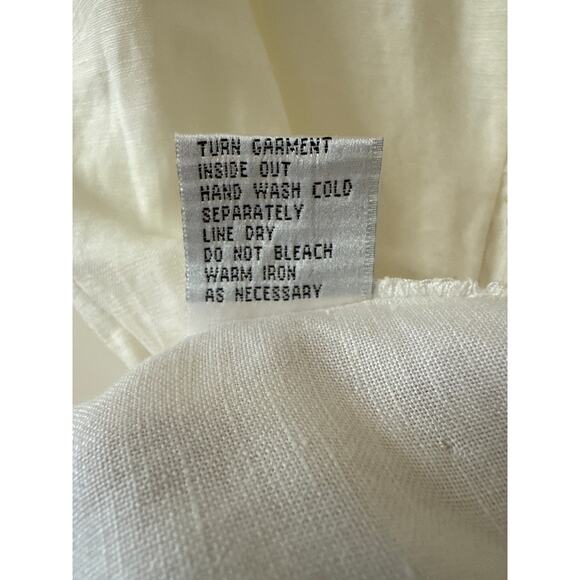 Jennifer Eden Size 16, 55% Linen Sleeveless Top Darts Hidden Zipper on the Side - Picture 3 of 7
